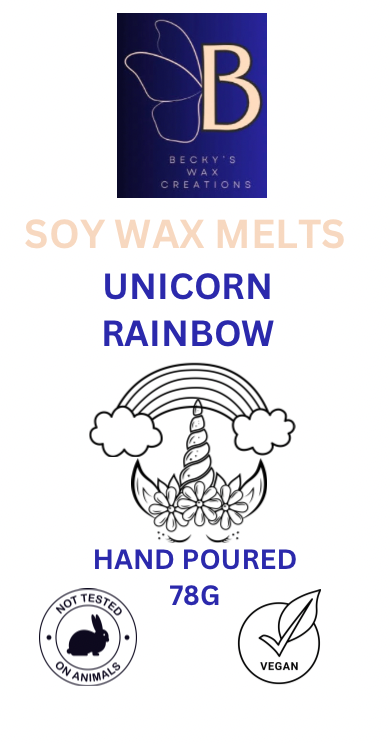 Unicorn Rainbow Soy Wax Melts