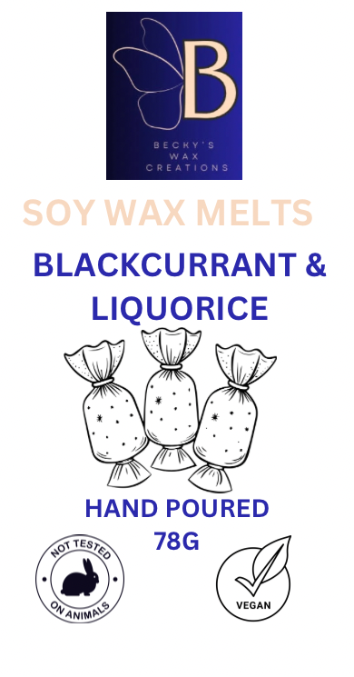 Blackcurrant and Liquorice Soy Wax Melts